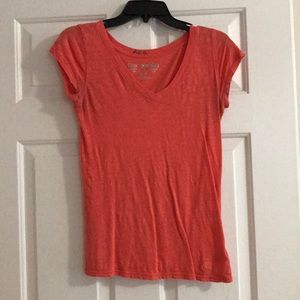 Orange v-neck top